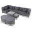 Ensemble de canapé 7 pièces en osier de grande taille avec 2 tables basses et coussins-380788739