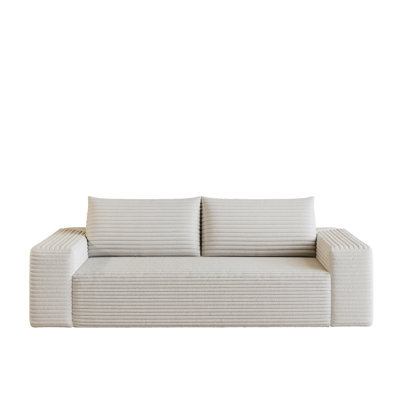 71" 3 Setaser Sofa,Corduroy Fabric,Deep Seat Couches,Comfy Loveseat Sofa,No Assembly,1Pcs For Living Room, Bedroom,Conference Room,Apartment