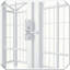 Clôture de parc pour chien robuste en métal pliable avec portes d'intérieur et d'extérieur-1360947024-1360947037