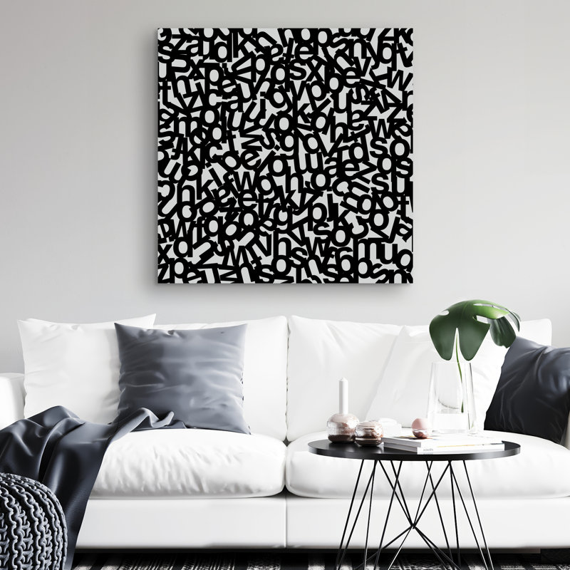Alphabet - 32"x32" art on canvas