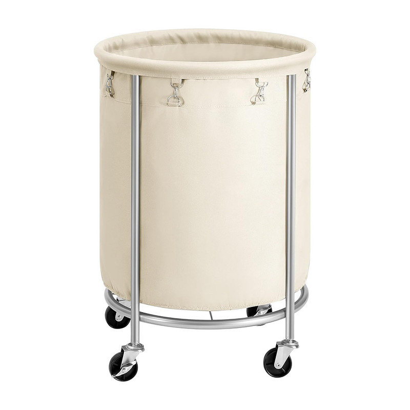 Laundry Hamper, Beige, 31.89" H x 23.62" W x 23.62" D