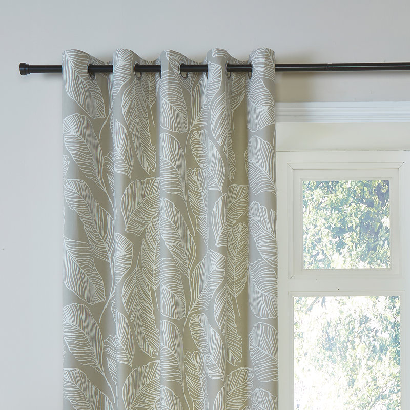 Matteo Cotton Semi Sheer Curtain Pair, Width 229 x Drop 183 cm, Natural