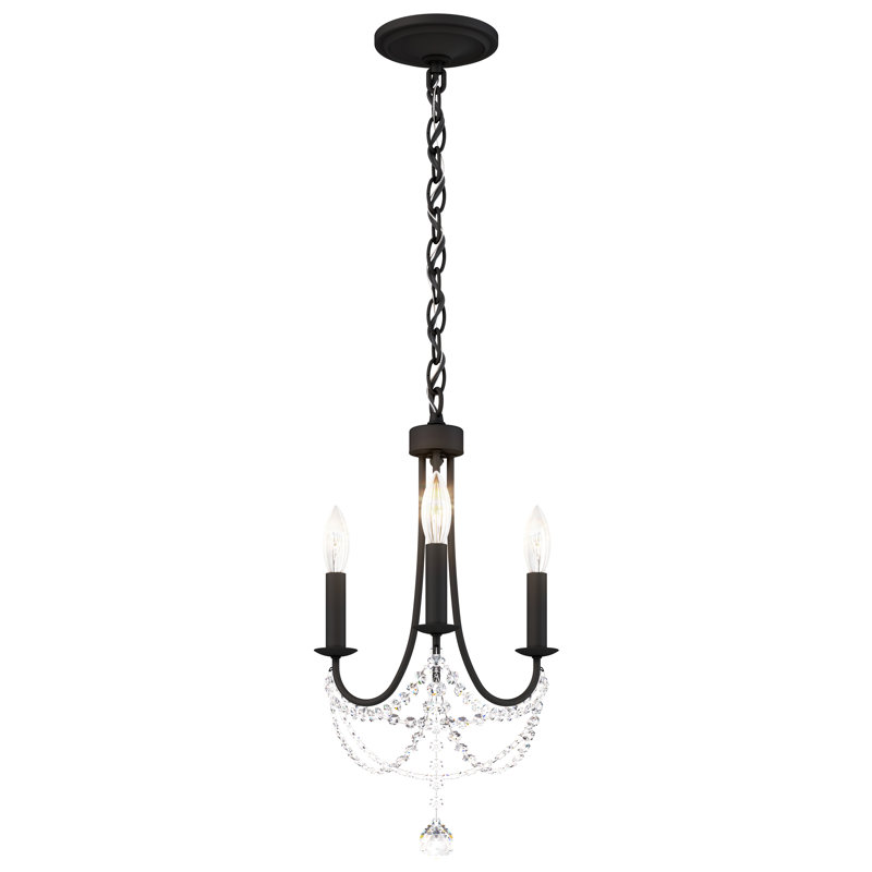 Verdana 3 - Light Chandelier, Black
