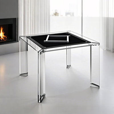 Table carrée en verre trempé automatique haut de gamme pour règles chinoises