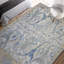Hand Knotted Wool/Silk Oriental Area Rug in Ivory/Blue/Gray-1258852818-1243185528