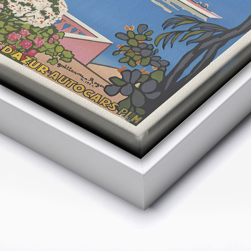 Paris Lyon Mediterranee, Canvas, 12"H x 16"W, White Framed