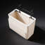 Cotton Linen Underwear Organizer Basket For Laundry Room - Multi-Compartment Storage Bin For Bras Panties Socks