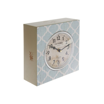 Quartz movement / Crystal Clock in Blue and White