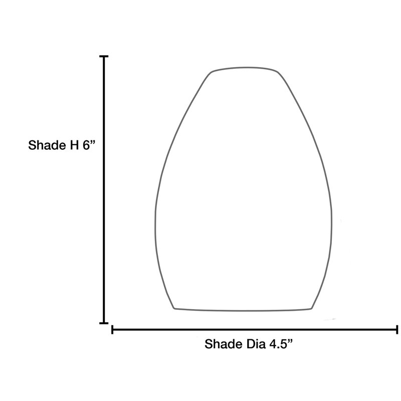 Sherry - Pendant Shade - 1.625" Fitter, Opal