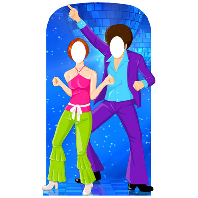 Disco Couple Dancing Cardboard Standup