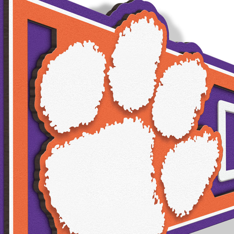 NCAA Clemson Tigers Pennant Sign