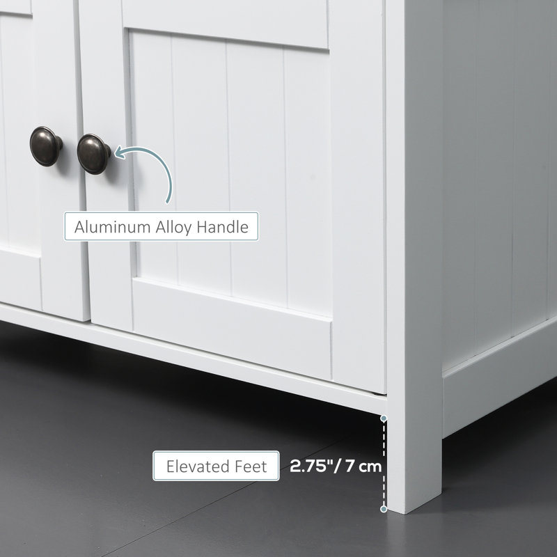 Lasherrie 23.5'' Single Bathroom Vanity with Manufactured Wood Top, White