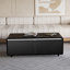Table basse moderne intelligente avec réfrigérateur intégré, haut-parleurs Bluetooth, chargement sans fil, prise de courant, ports USB, RVB clair, brun-102419408