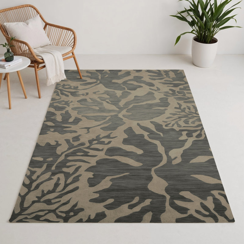 Tapis intérieur et extérieur gris Nature
