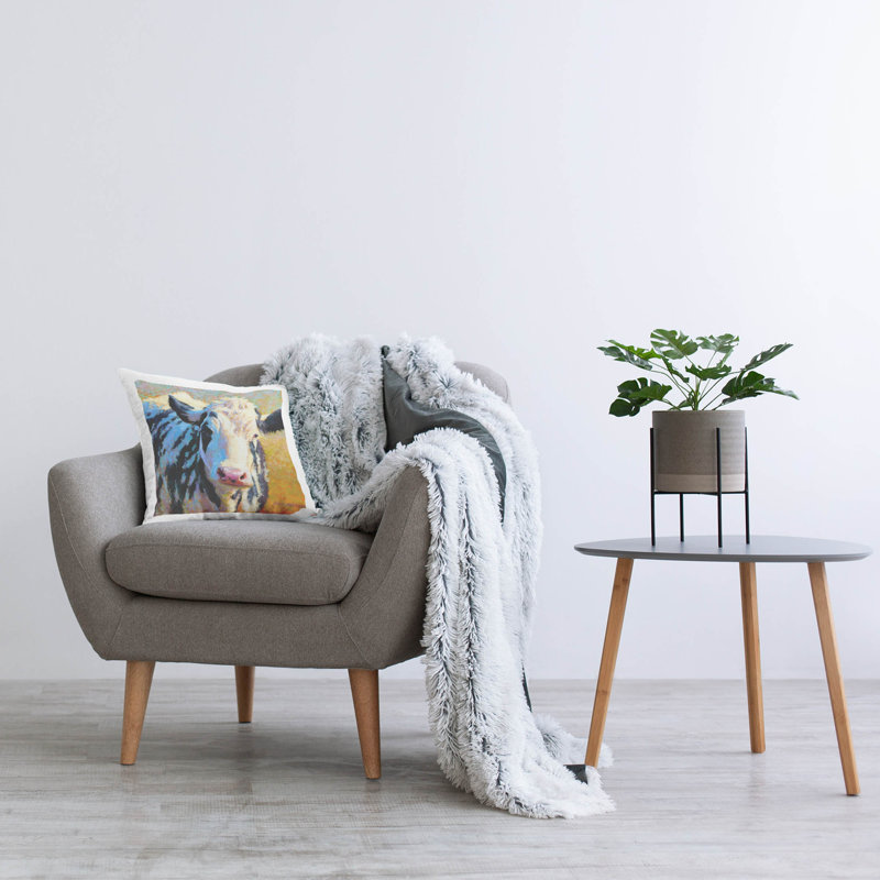 Polyester Throw Square Pillow Cover & Insert