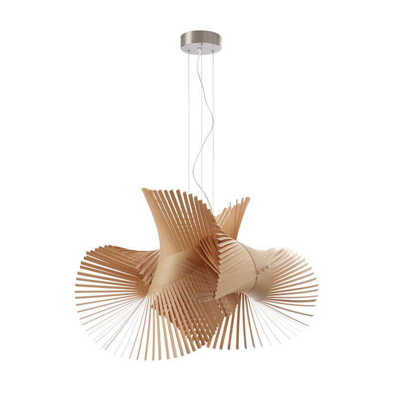 Minimikado 1 - Light Pendant, Natural Beech, E26