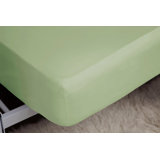 Plain Dye Brushed Cotton Flannalette Deep Fitted Sheet
