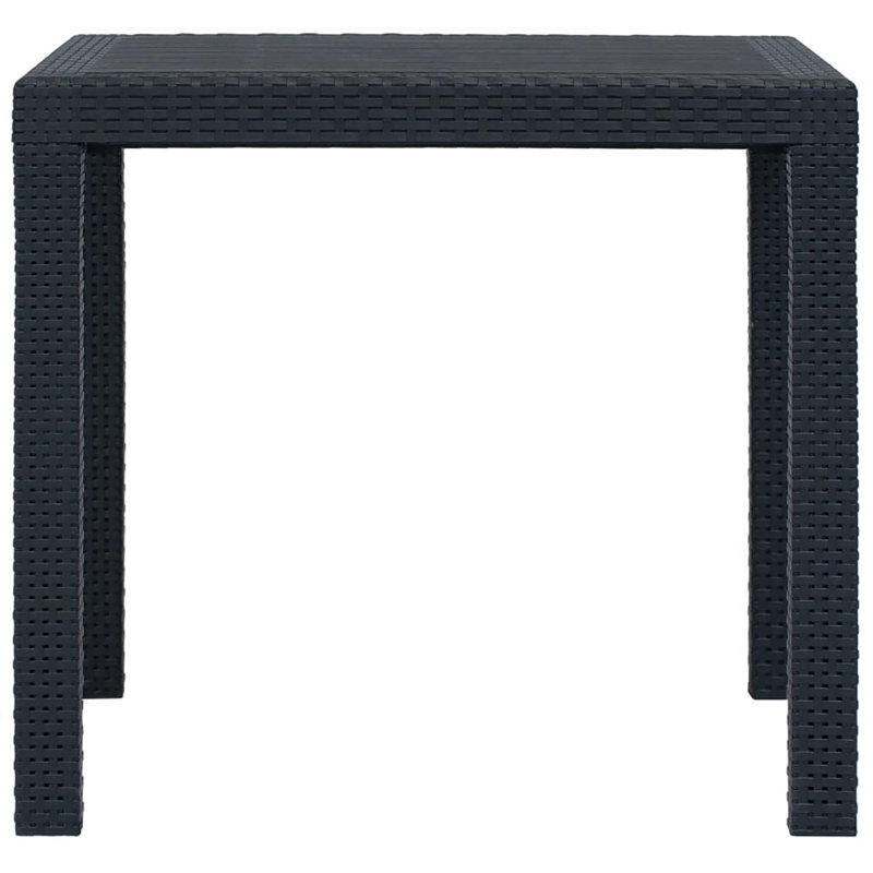 Etude Outdoor Dining Table, 72cm H x 79cm W x 79cm D, Grey