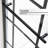 Cyrus 48" W x 72" H Single Sliding Aluminum Framed Black-Grid Shower Door with Tempered Glass and Protective Coating Treatment