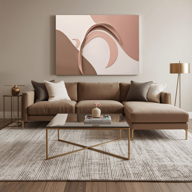 Minimalisme 31, art mural bleu sur toile, H 12 po x l 18 po