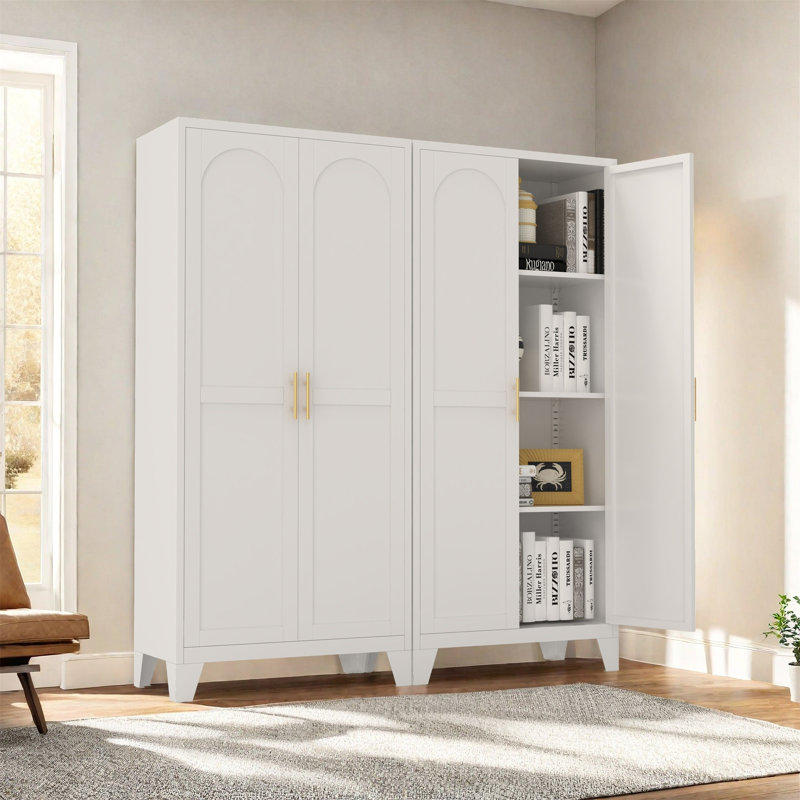 Armoire 61 po 2 portes, Blanc