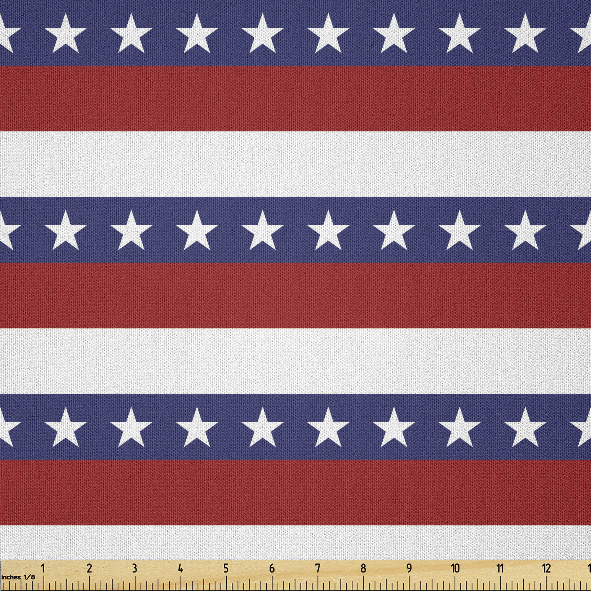 The Seasonal Aisle Bazan Stars and Stripes Pattern American Flag Multi ...