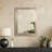 Brushed Nickel Polystyrene Rectangular Framed Beveled Mirror-541599887