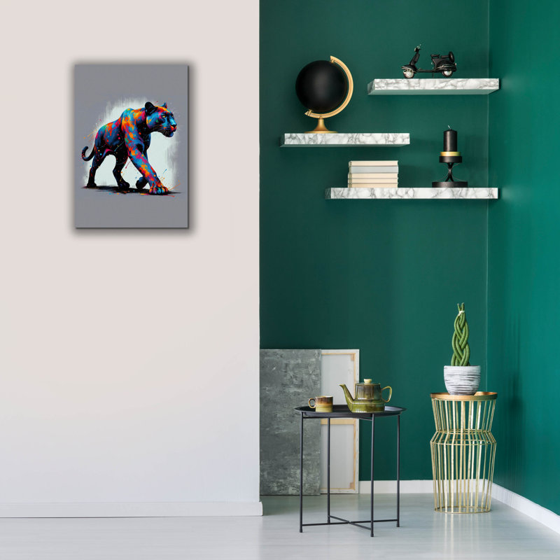 Toile épique «Panther» par Andreas Magnusson, 12 po x 18 po, H 26 po x l 18 po x P 0,75 po