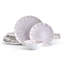 Mikasa Isla Pink 12-Piece Stoneware Dinnerware Set