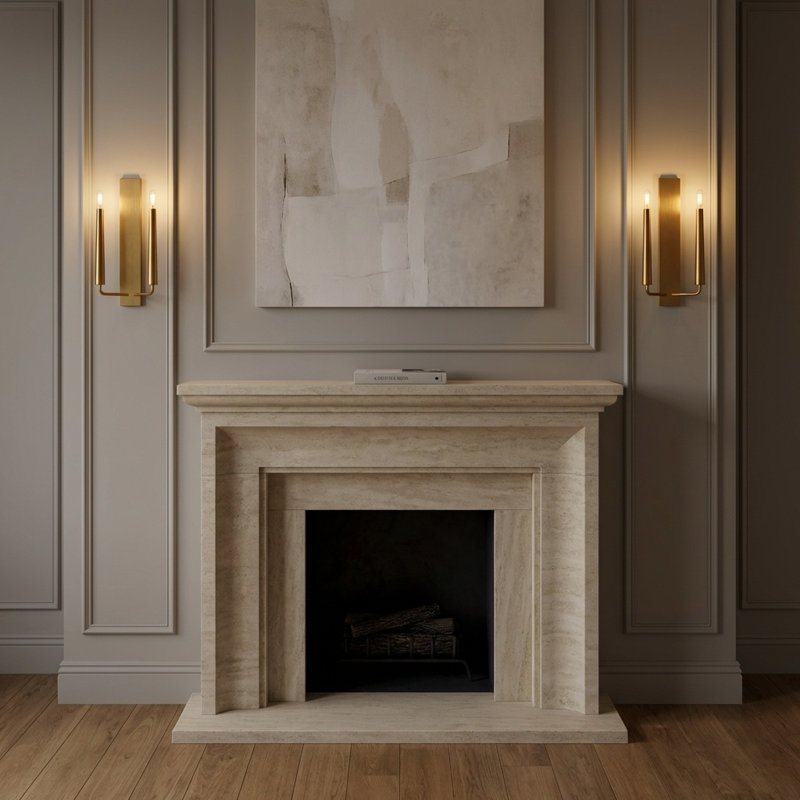 Applique murale double Lois 18, Laiton bruni