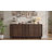 1Pcs Modern Sideboard Buffet Cabinet With Linear Panel Design, Storage Buffet & Entryway Cabinet With Adjustable Shelves，Perfect Storage For Dining Room, Kitchen, And Entryway-1302275080