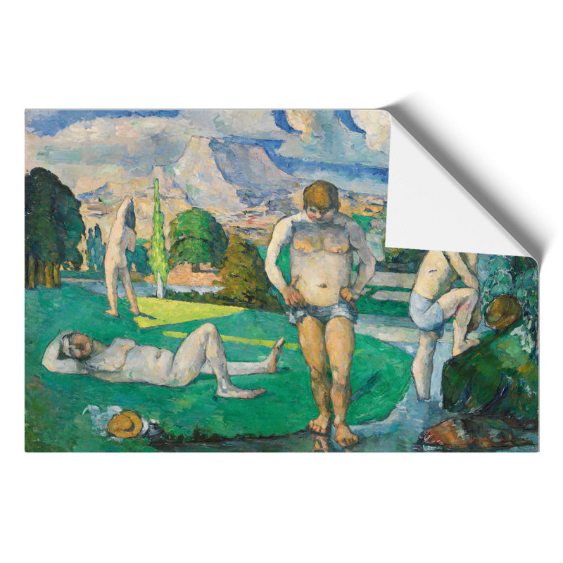 Bathers by Paul Cezanne - Frameless Print, 42cm H x 59cm W x 0.1cm D