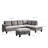 Dudziak Upholstered 102.36 " with Ottoman Sectional-882750045