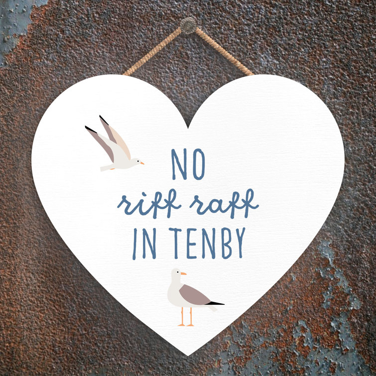 Happy Larry Beach No Riff Raff in Tenby Wall Décor | Wayfair.co.uk