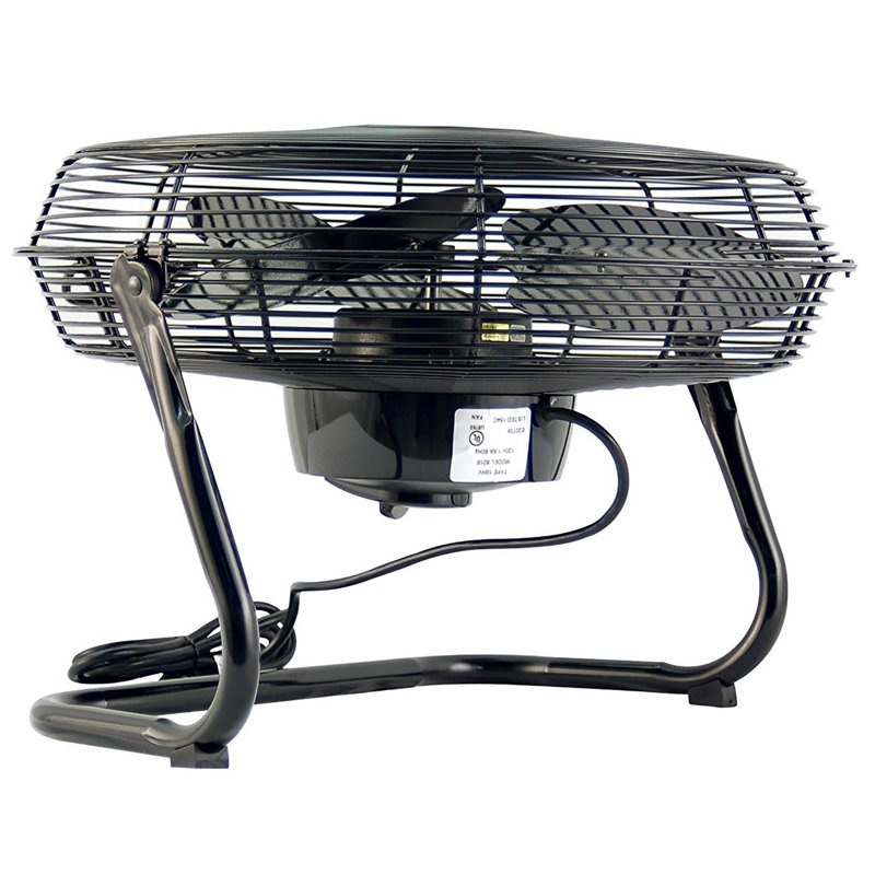 Air King 3-Speed Indoor Industrial Open Motor Pivoting Floor Fan, 16.5" H x 8.5" W x 15.5" D