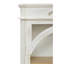 Bibliothèque antique à 4 niveaux, bibliothèque de 65 pouces de hauteur, bibliothèque sur pied pour bureau à domicile, salon, blanc antique