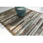 Tapis brun et bleu moderne délavé