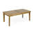 Outdoor Rectangular Coffee Table, Slatted Panels, Natural Brown Acacia Wood