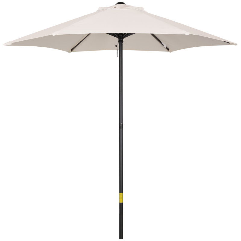 McKenney 196cm Market Parasol, White