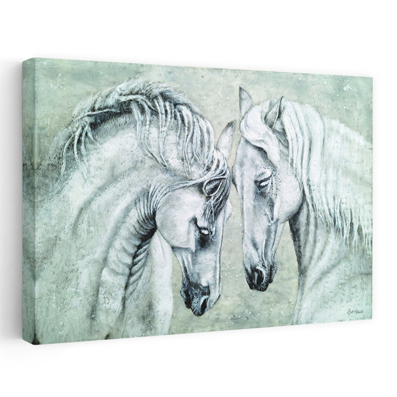 Sans mots, art cheval contemporain, H 40 po x l 60 po