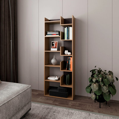 Magnolia Bookcase, Office, Macadamia / Black