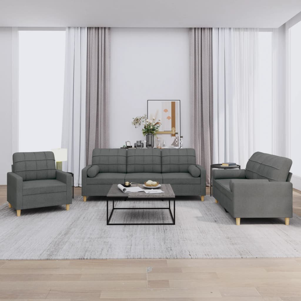 3-tlg. Sofa-Set Adlea