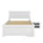 A Full-Sized Platform Bed With A Drawer And Two Shelves Incorporated-106694233