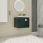 Armoire murale de 24 po avec lavabo en céramique pour salle de bain compacte, porte à fermeture en douceur et poignées en métal Terrible-1197742251
