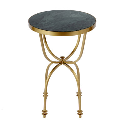 Hager Marble & Metal Side Table