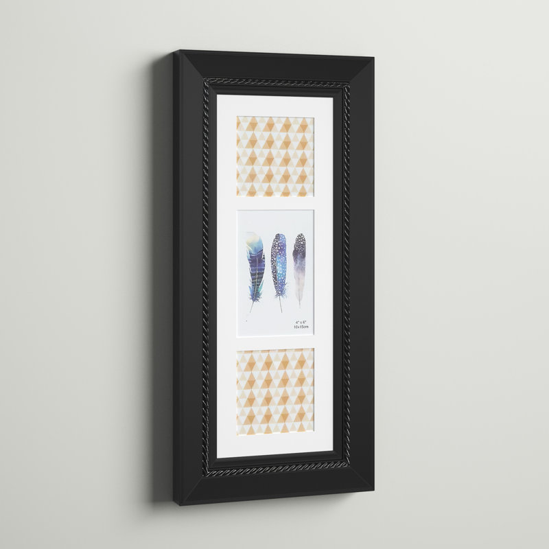 Black Matte Picture Frame with Mat