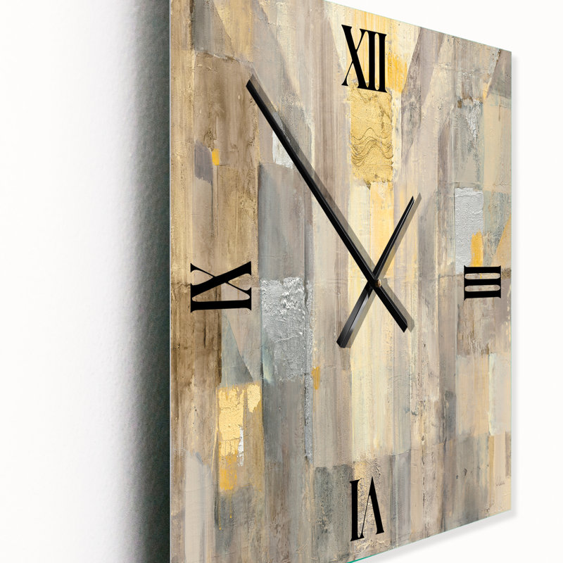 Horloge murale abstraite, Médium