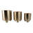 Modern Metal Planters With Spherical Legs And Sleek Dual-Tone Design, Decorative Accent Containers - Set Of 3-2107557013