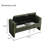 Upholstered Bench (Olive Green)