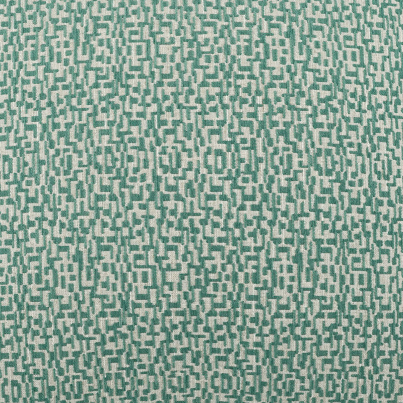 Code Geometric Reversible Throw Pillow, Bolster 14"H x 42"W, Malachite